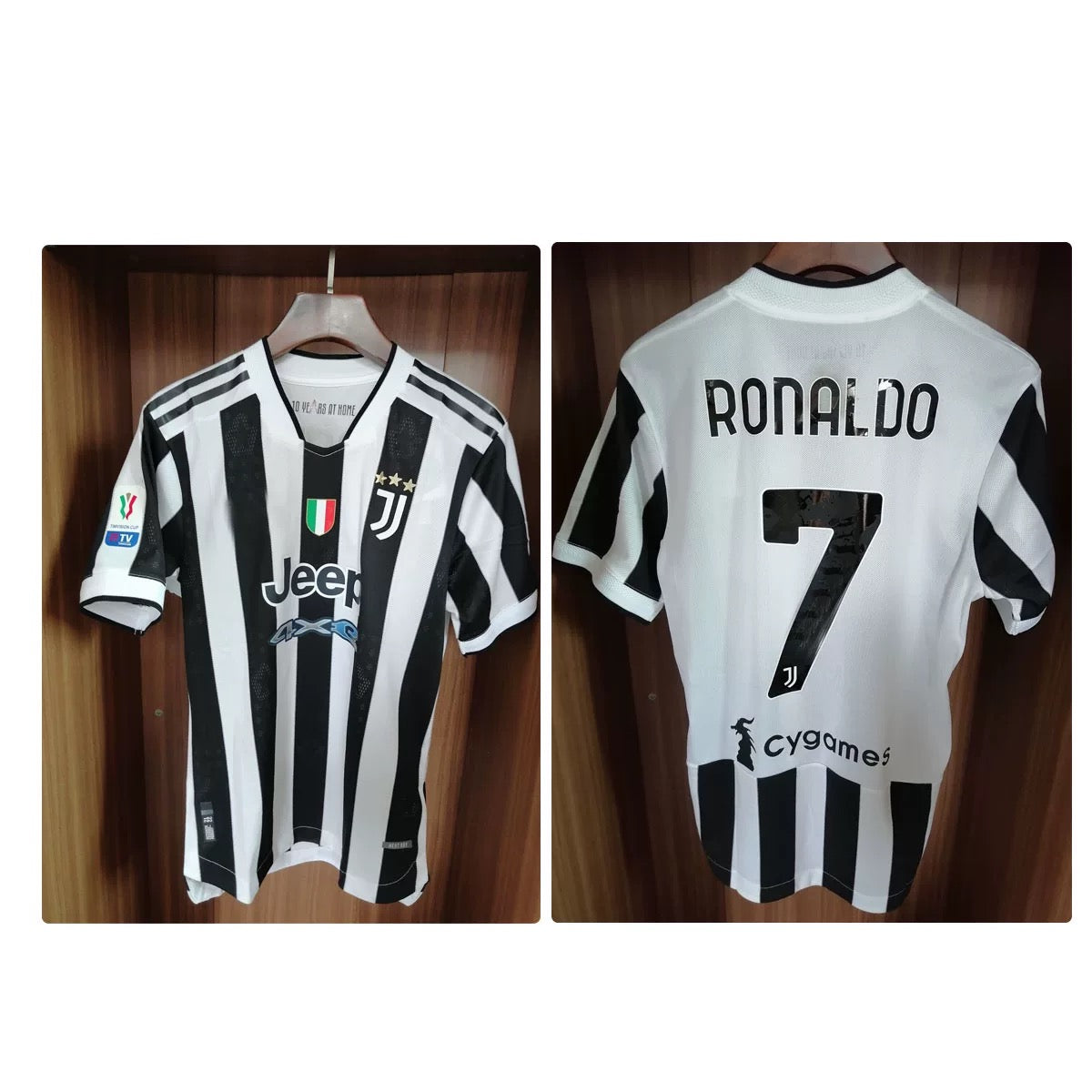 Juventus Fc Home Kit 2021/22 Coppa Italia (Cristiano Ronaldo)