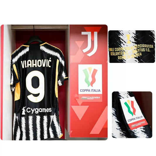 Juventus Vs Atalanta Coppa Italia Final Jersey (Dusan Vlahovic)