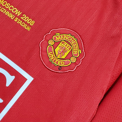 Manchester United Home Kit 2007/08 (With UCL Patch)