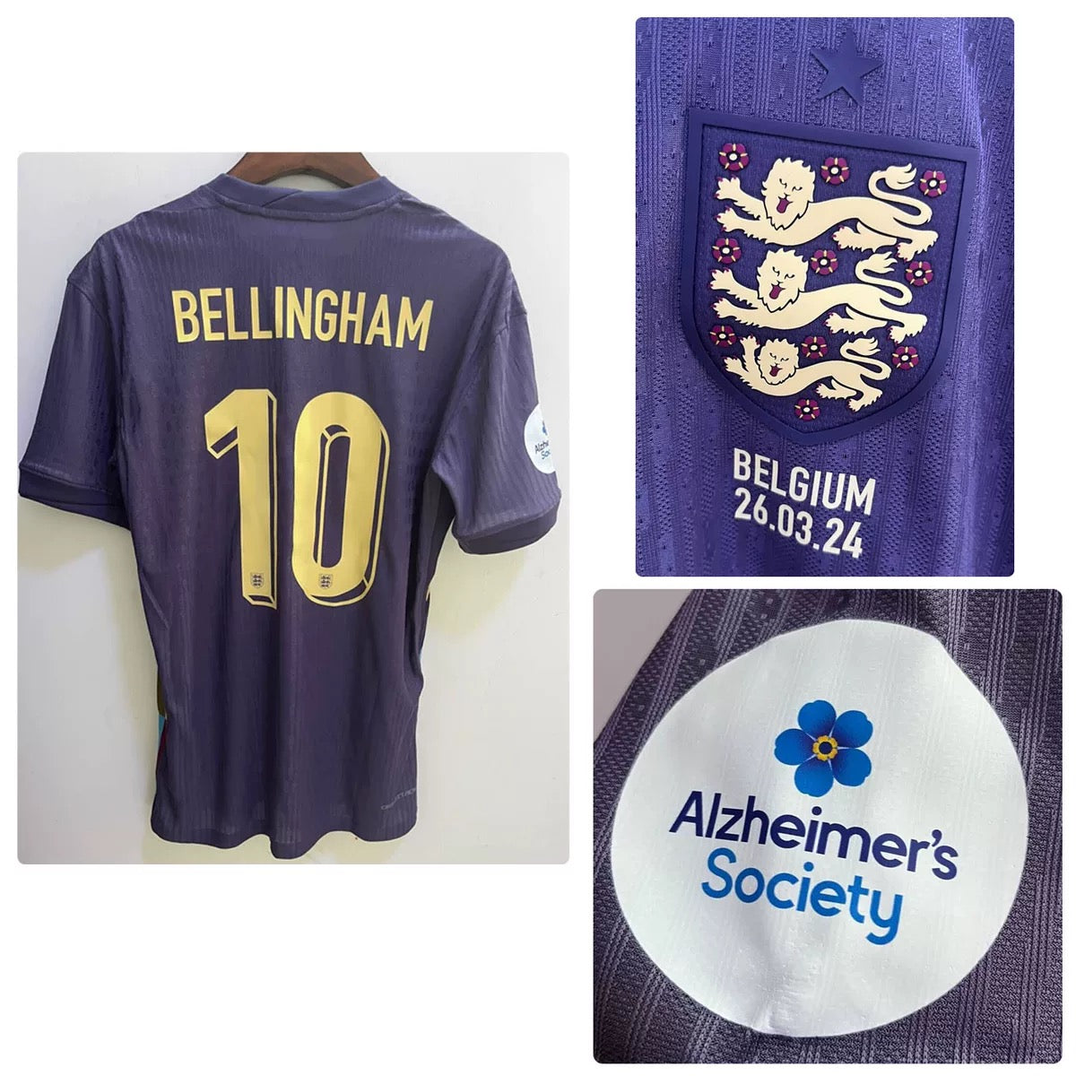 England Vs Belgium Away Jersey (Jude Bellingham)