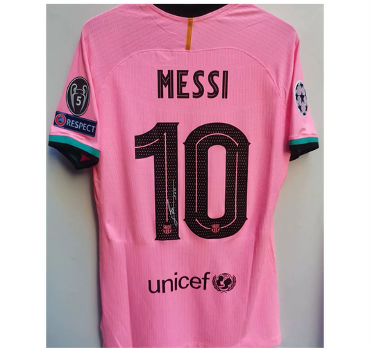 Barcelona Third Kit 2020/21 Signed Messi