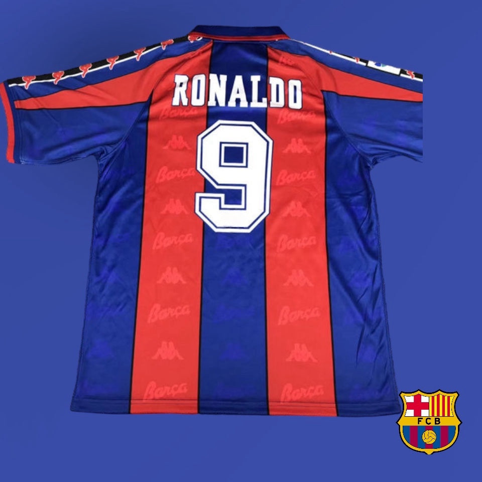 Fc Barcelona Home Kit 1996/97 R9(Ronaldo #9)