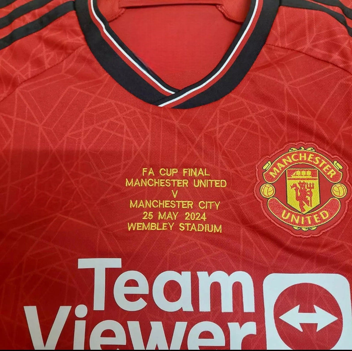 Manchester United Vs Manchester City Fa Cup Final Jersey (Kobbie Mainoo)
