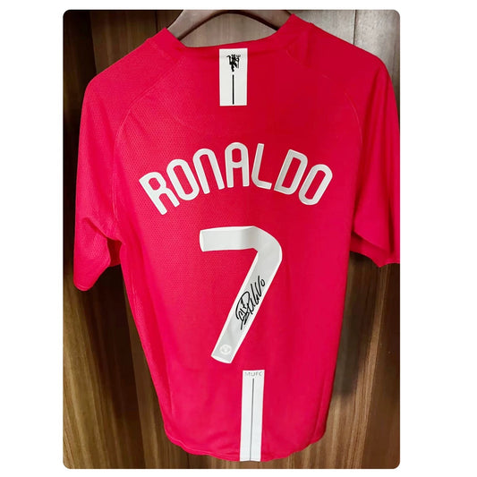 Manchester United Home Kit 2007/08 Signed Ronaldo