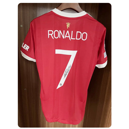 Manchester United Home Kit 2021/22 Signed Ronaldo