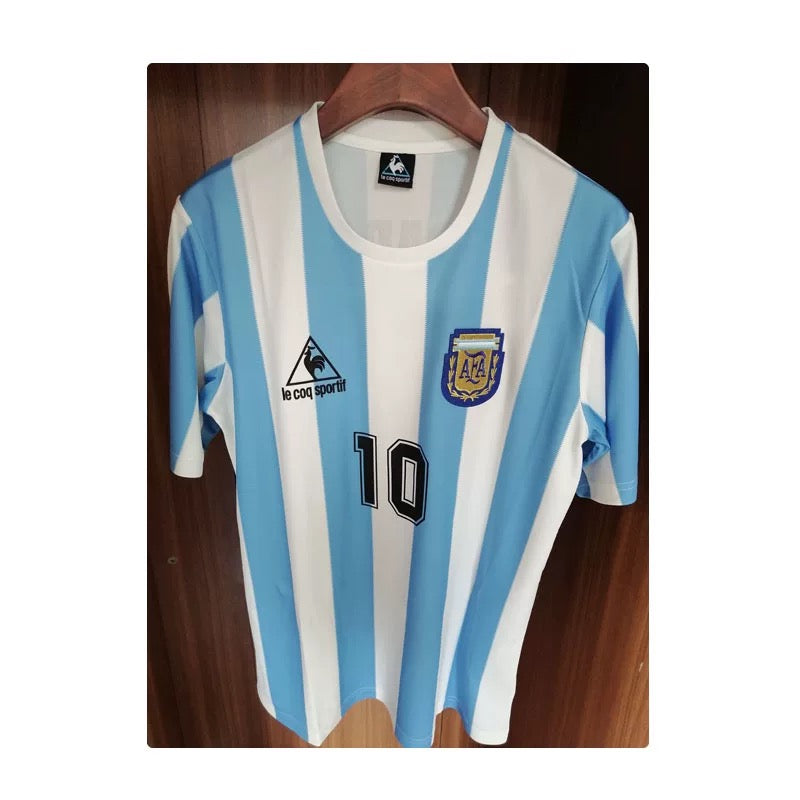 Argentina Home Kit 1986 Signed Maradona